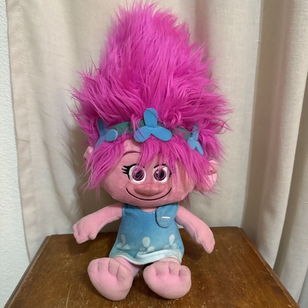 Build a Bear Dreamworks Trolls Princess Poppy 23” Plush Doll with Dress